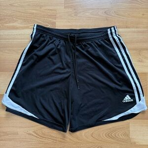 Adidas Women’s Black and White Athletic Shorts